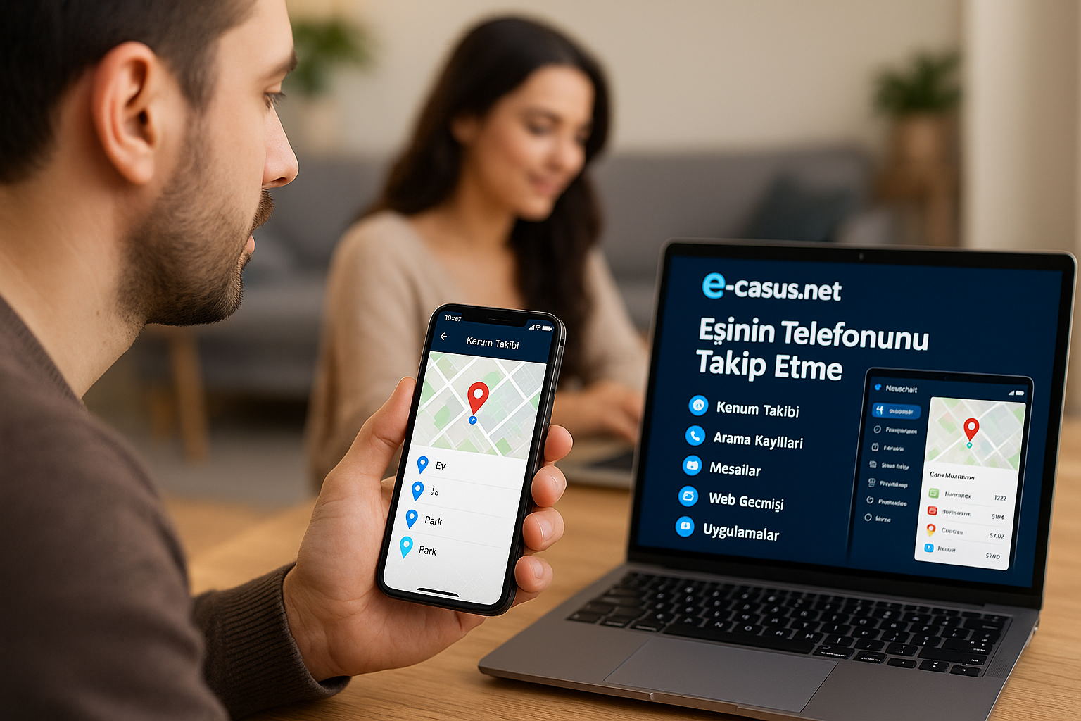 eşinin telefonunu takip etme